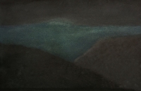 Nuit - aquarelle sur papier, 16 x 25 cm, 2018