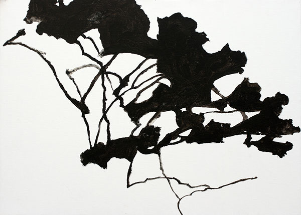 Chêne volant, 2010, acrylique sur toile, 70x100cm