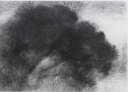 Le foudroyé, 2007, fusain sur papier, 60x80cm