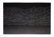 Variation Konrad Witz, 2021, fusain comprimé sur papier, 75 x 110 cm