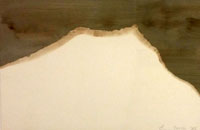 Montagne Ste Victoire, technique mixte sur velin d \'arches, 33 x50cm
