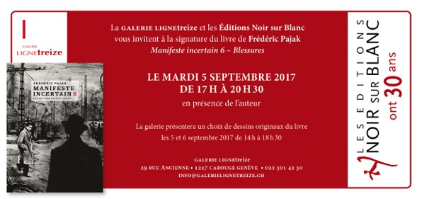 Frédéric Pajak - signature du livre Manifeste incertain - Blessures